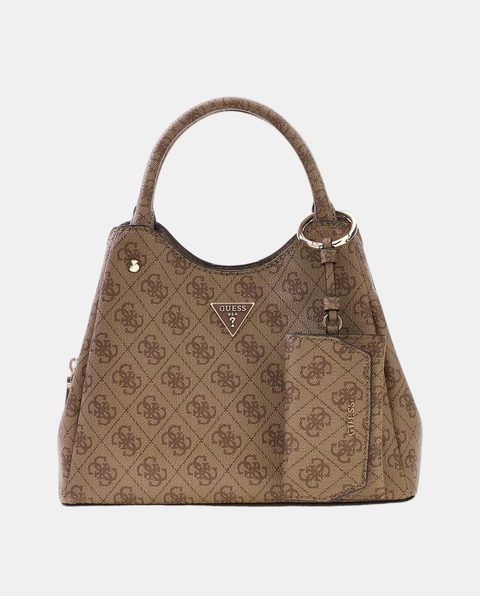 Imagem 0 de Mala Tipo Satchel com Alça Dupla e Porta-Moedas Pendente