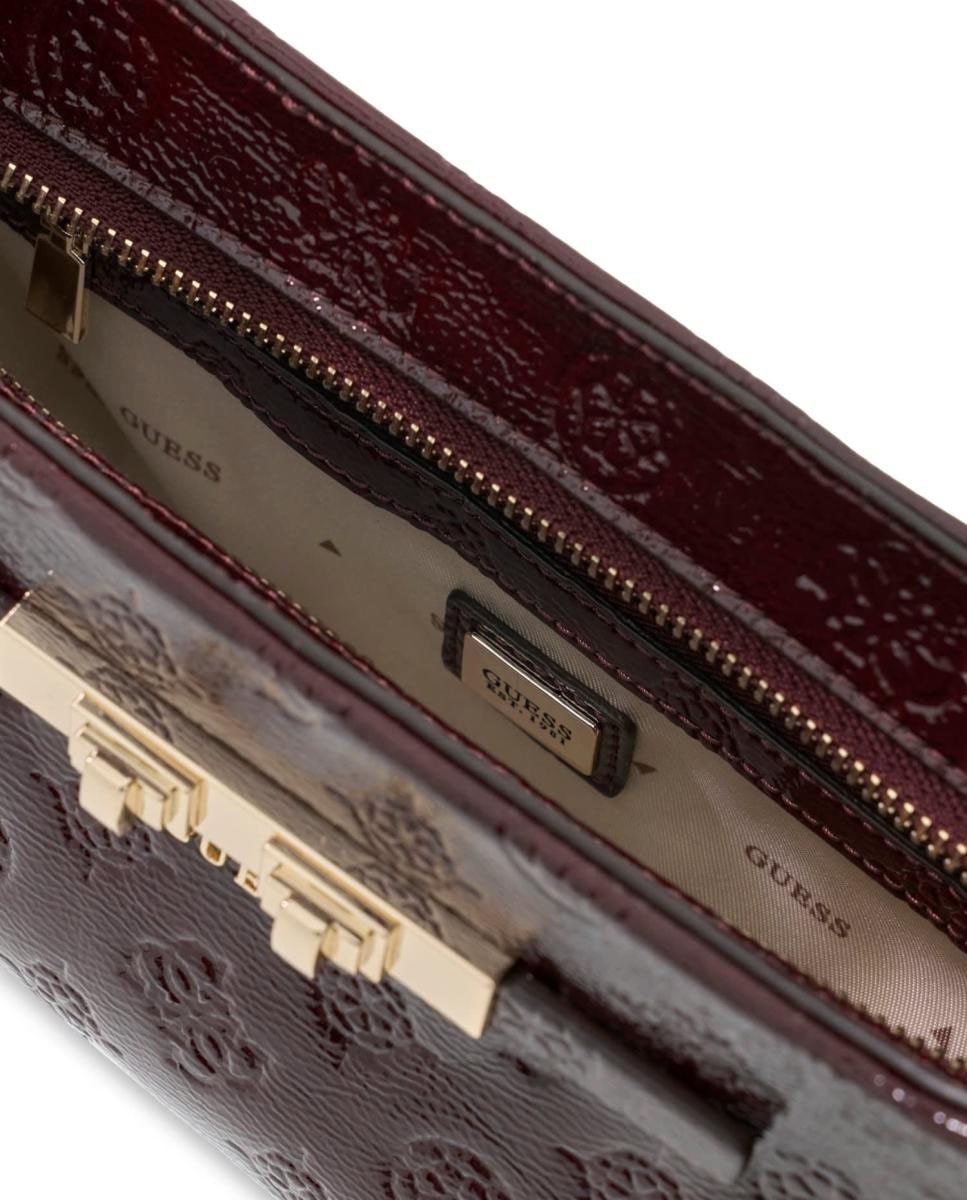 Mala Tipo Tote com Alça Dupla e Nécessaire Amovível Grená-5