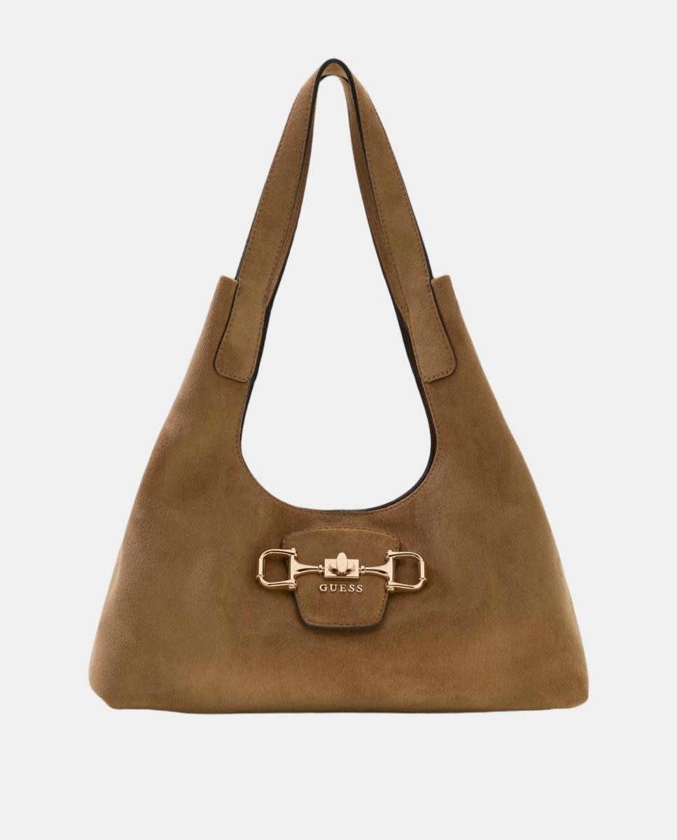 Imagem 0 de Mala Hobo com Alça de Ombro e Detalhe Metálico à Frente