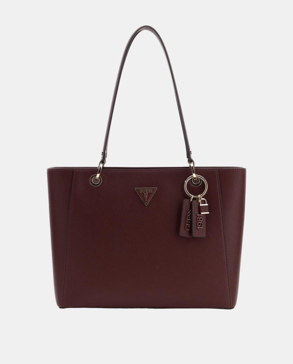 Imagem 0 de Mala Tipo Tote com Alça Dupla e Pendente Decorativo