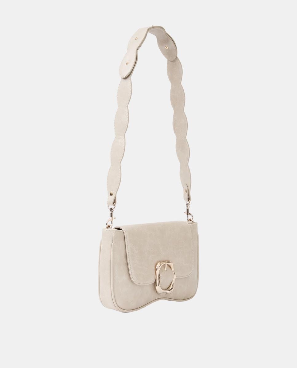 Imagen 0 de Bolso cruzado regulable modelo LOA MELTED Beige