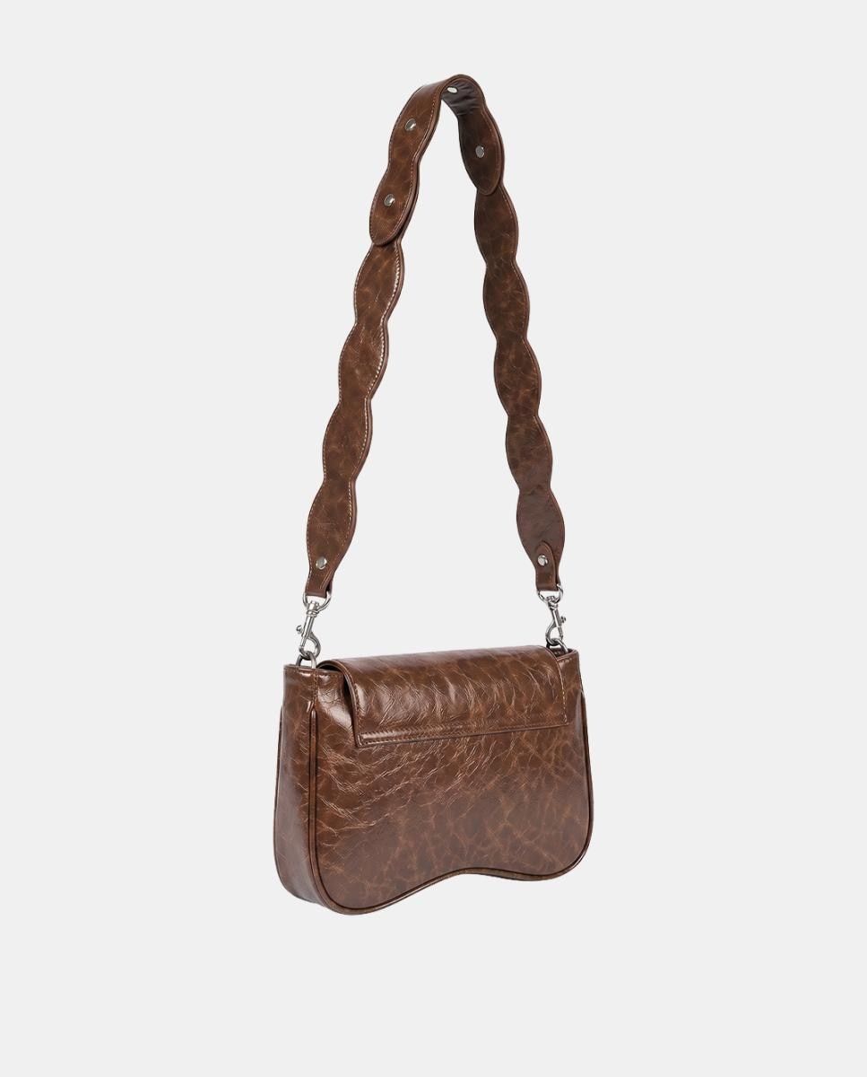 Bolso cruzado regulable modelo LOA MELTED - It's Lava - Marrón Marrón-2