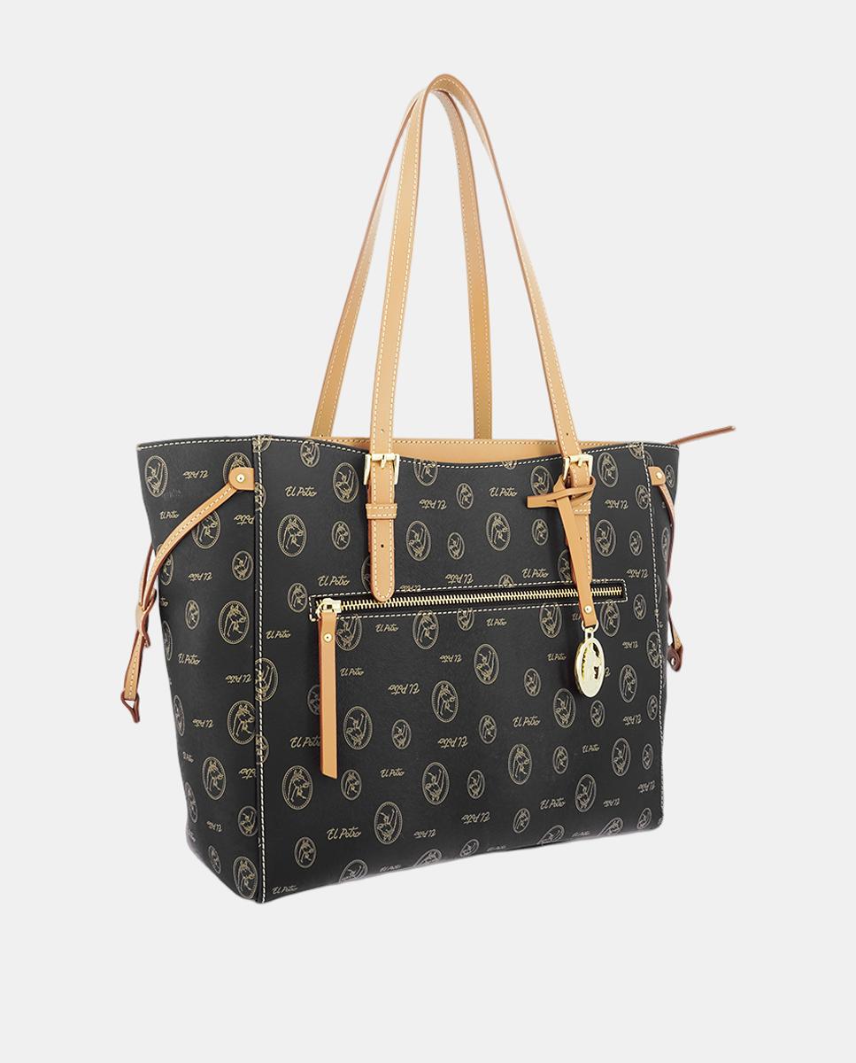 Mala Shopper com Alças Ajustáveis Preto-3