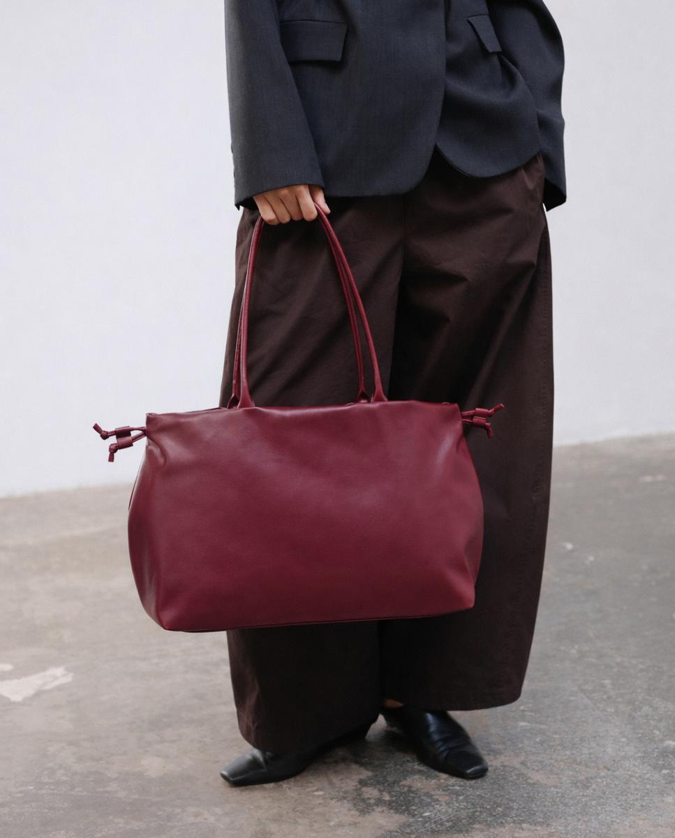 Mala Shopper Modelo Milos Grená-3
