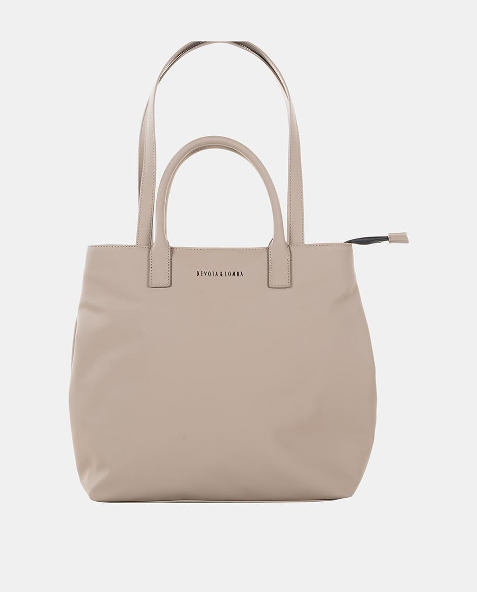Imagen 0 de Bolso shopper fabricado con material técnico Beige