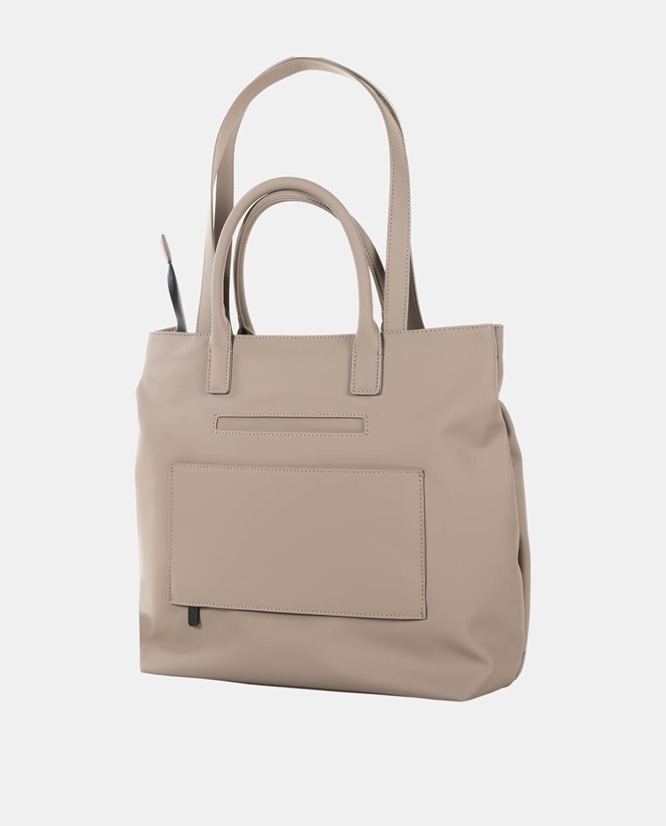 Bolso shopper fabricado con material técnico - Devota & Lomba - Beige Beige-3