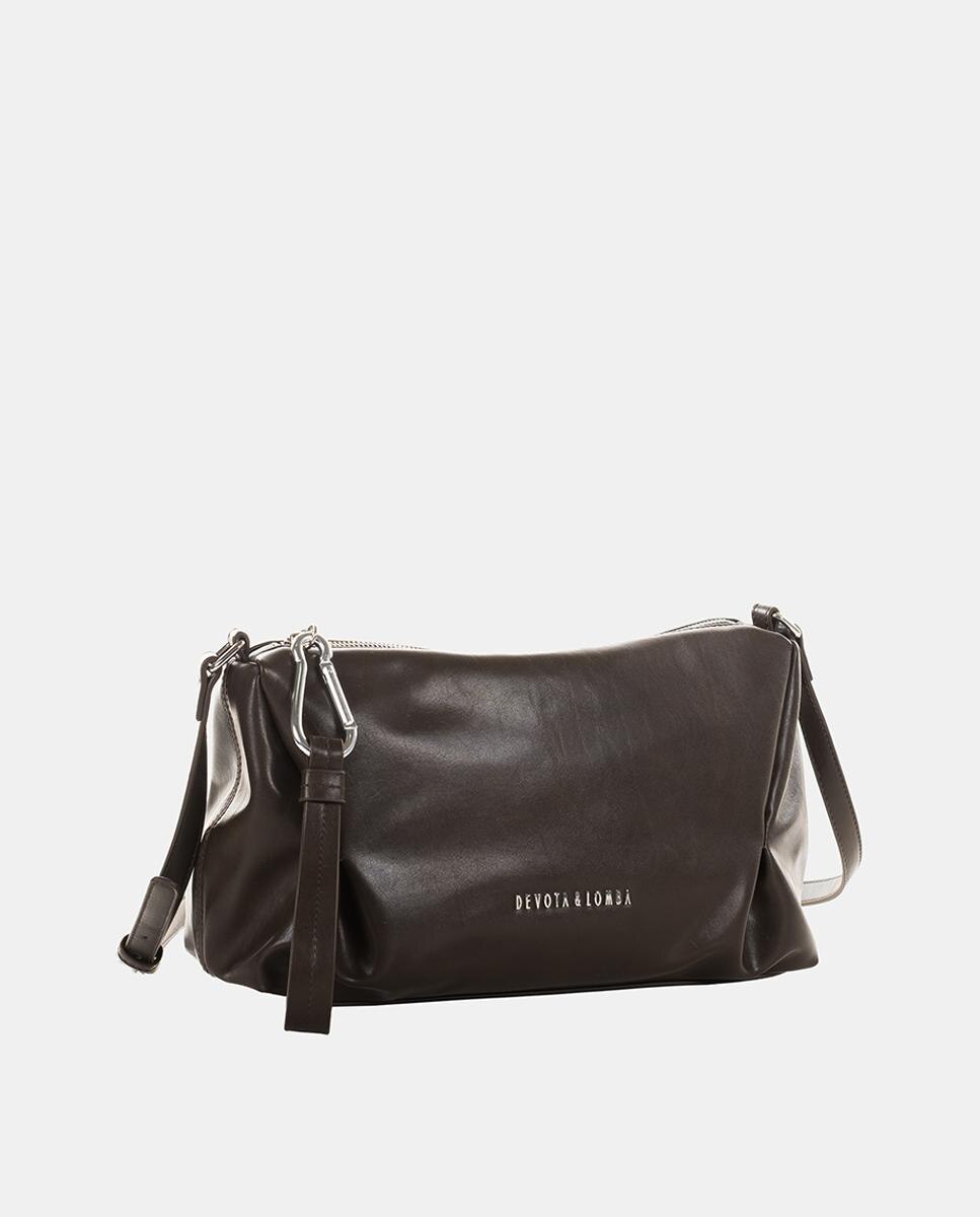 Bolso bandolera mediano - Devota & Lomba - Marrón chocolate Marrón chocolate-2