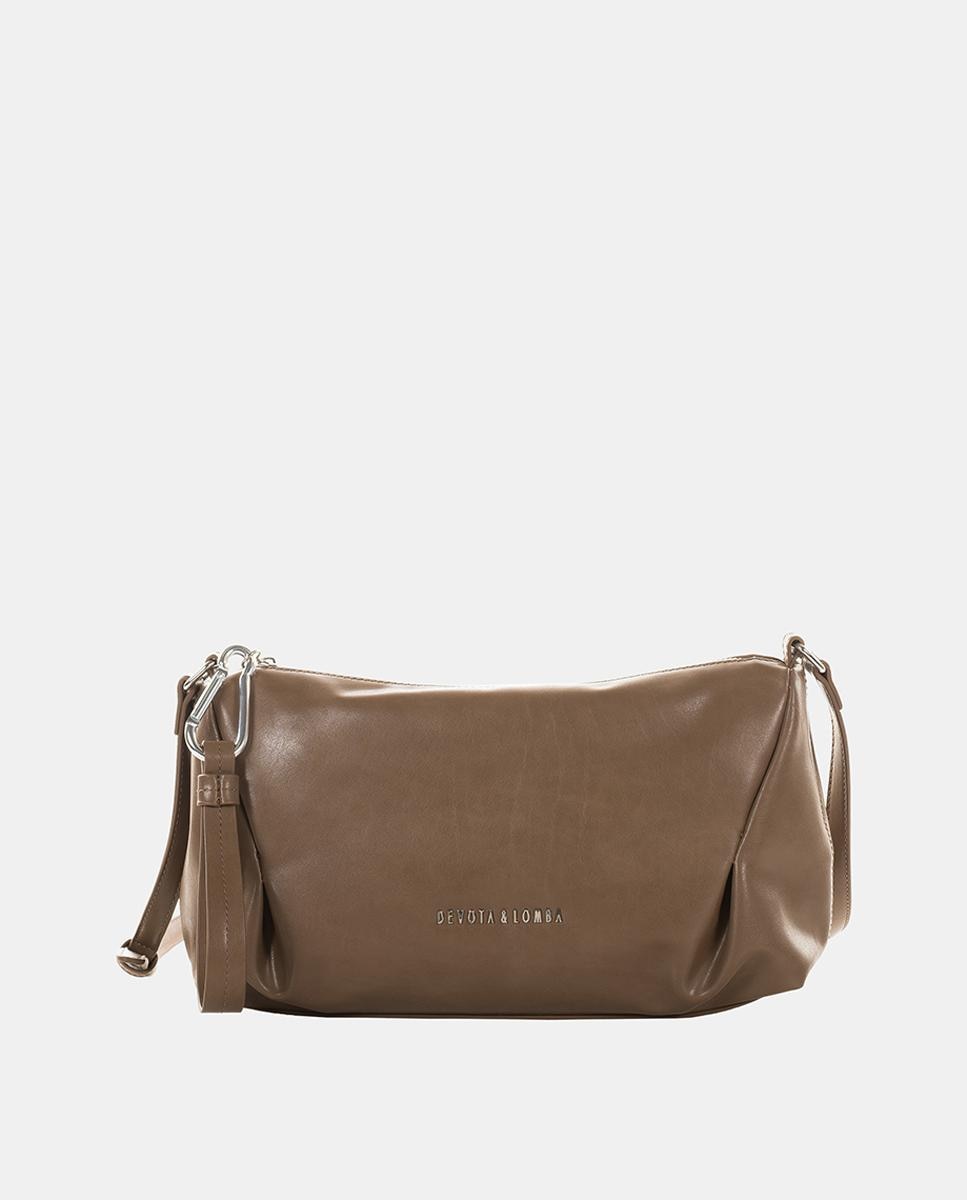Bolso bandolera mediano - Devota & Lomba - Marrón caramelo Marrón caramelo-1