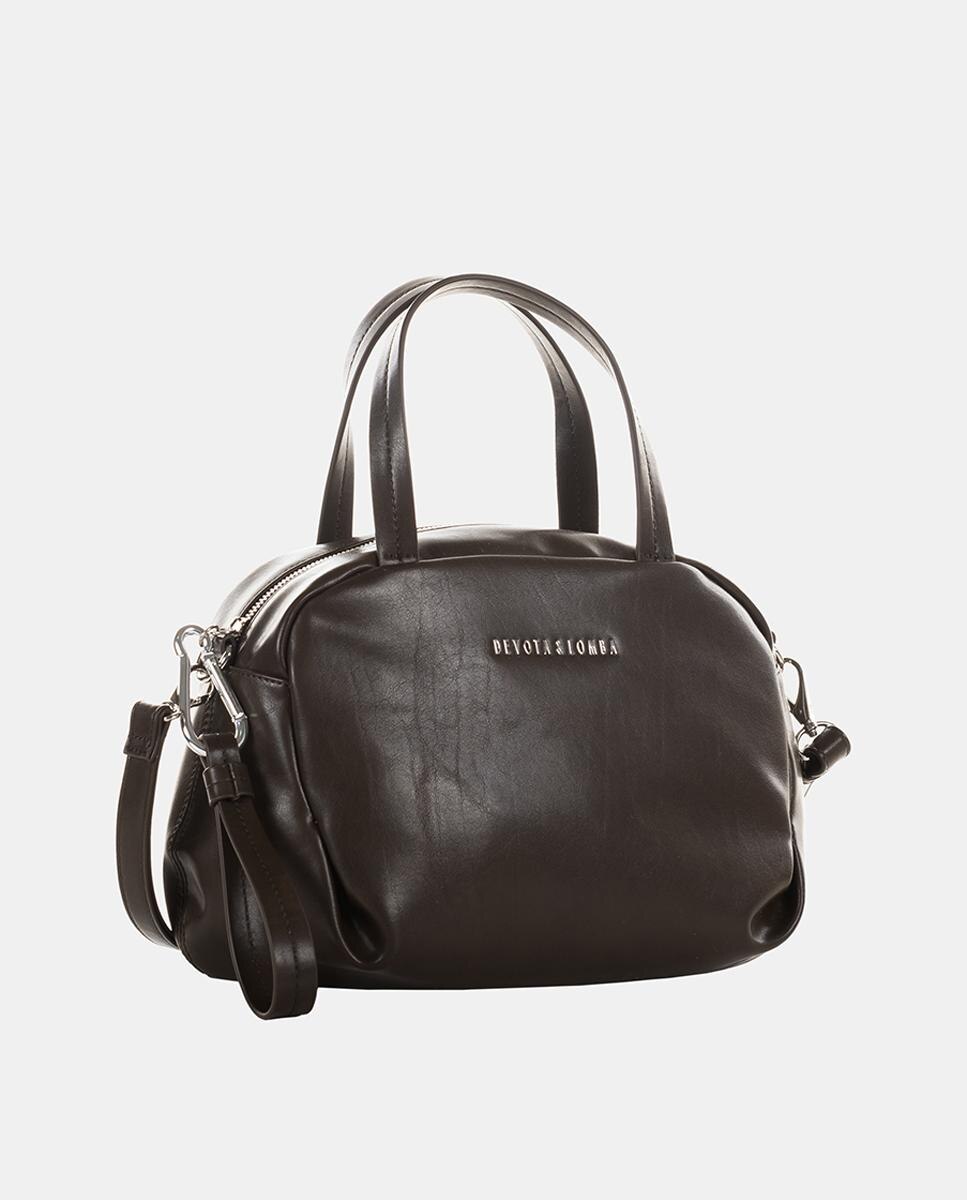 Bolso bandolera mediano - Devota & Lomba - Marrón chocolate Marrón chocolate-2