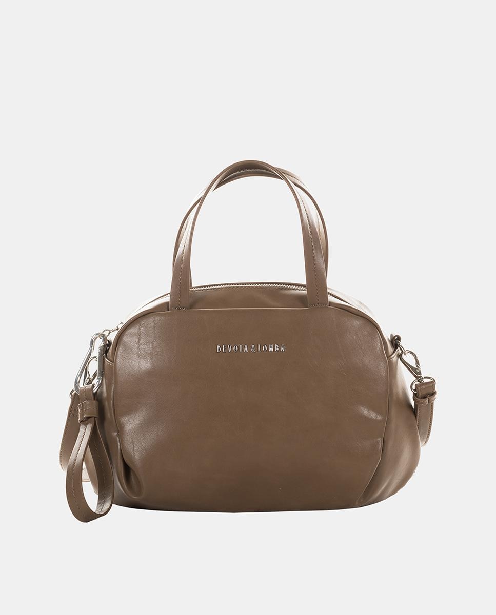 Bolso bandolera mediano - Devota & Lomba - Marrón caramelo Marrón caramelo-1