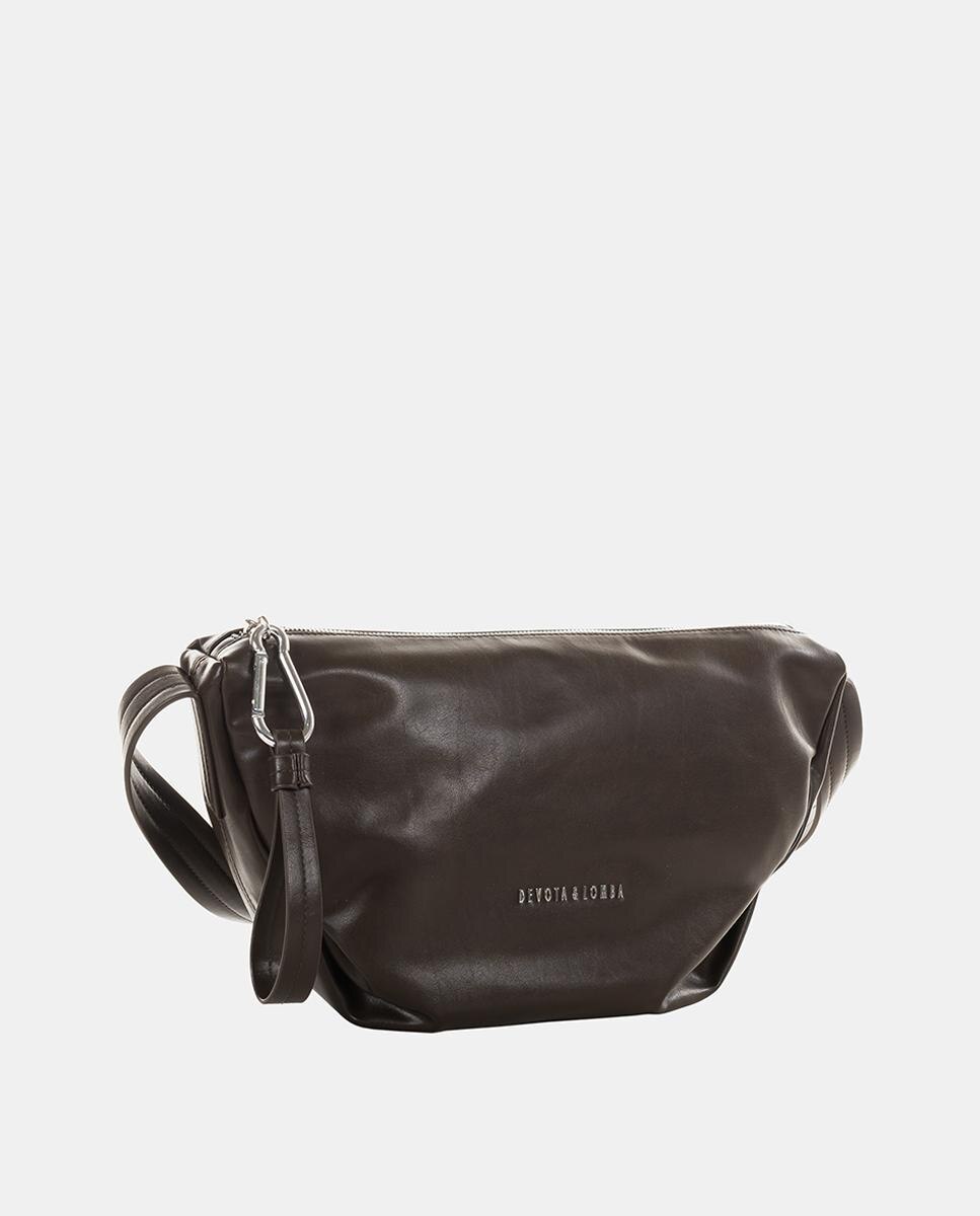 Bolso bandolera mediano - Devota & Lomba - Marrón chocolate Marrón chocolate-2