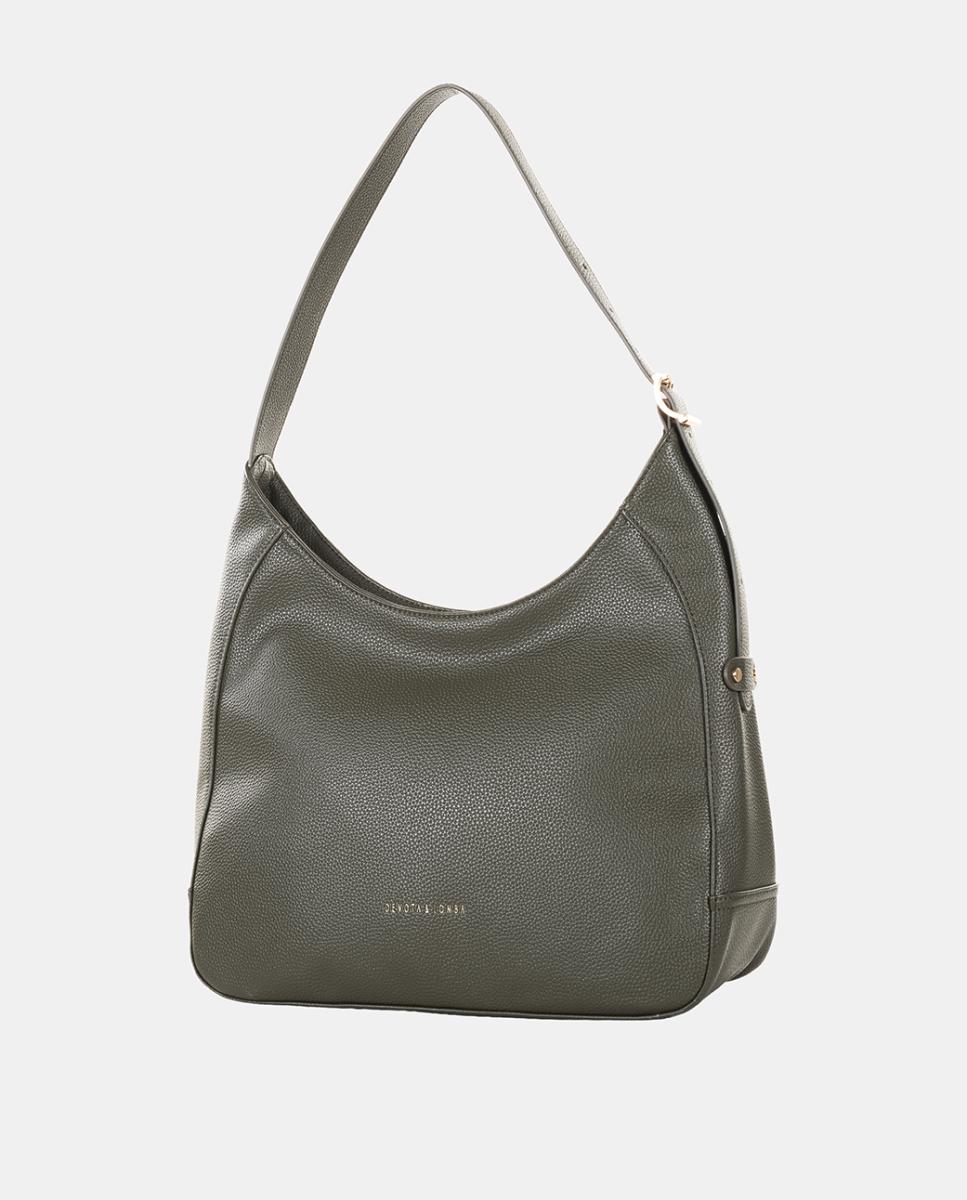 Mala Hobo Grande com Alça Ajustável Verde-3