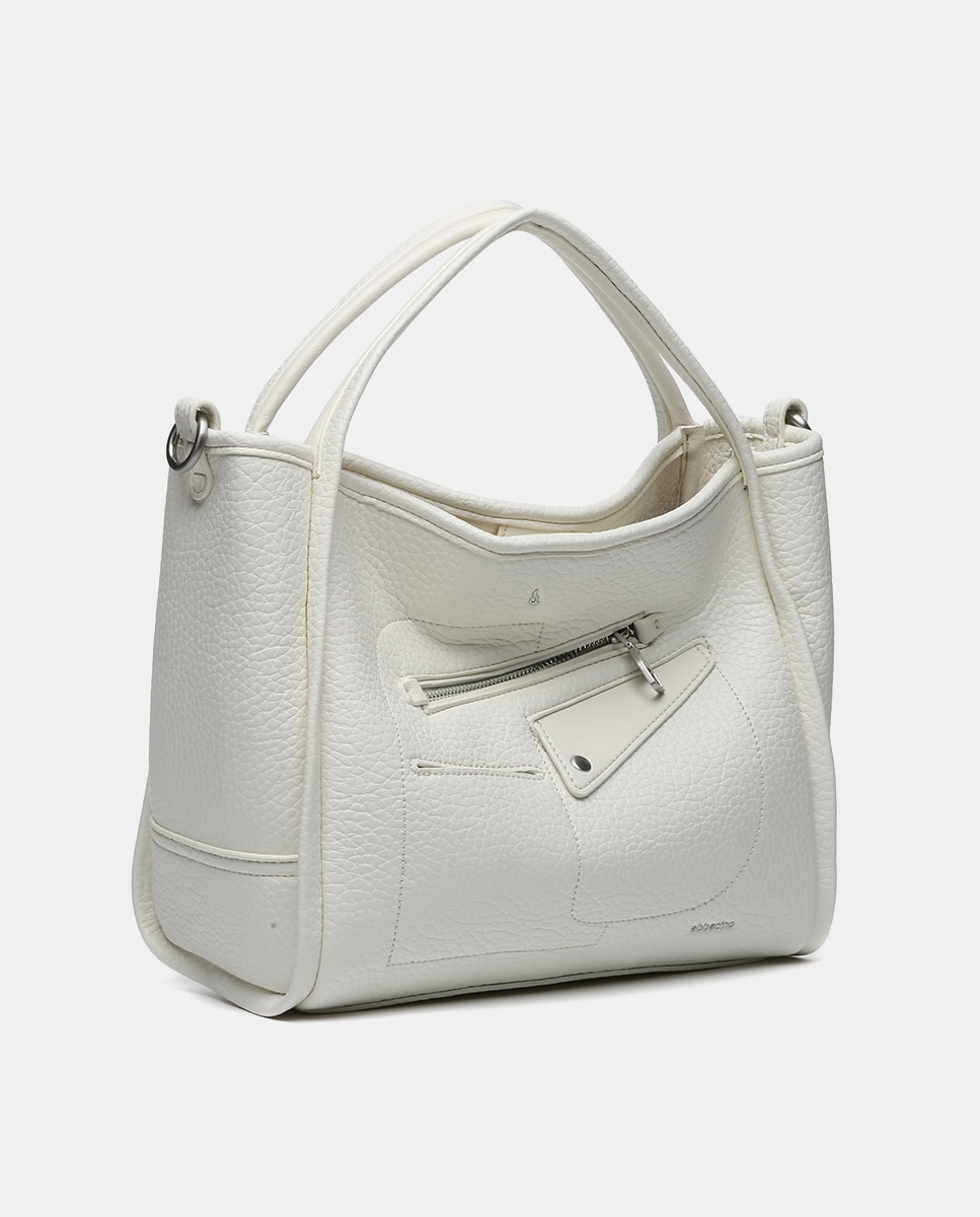 Mala de Mão Oceans Diary em Materiais Reciclados - Bege Bege-2