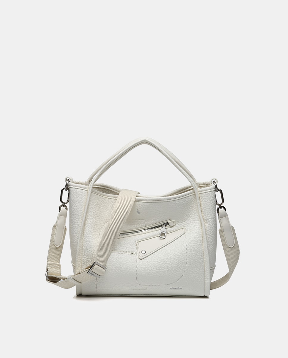 Mala de Mão Oceans Diary em Materiais Reciclados - Bege Bege-4