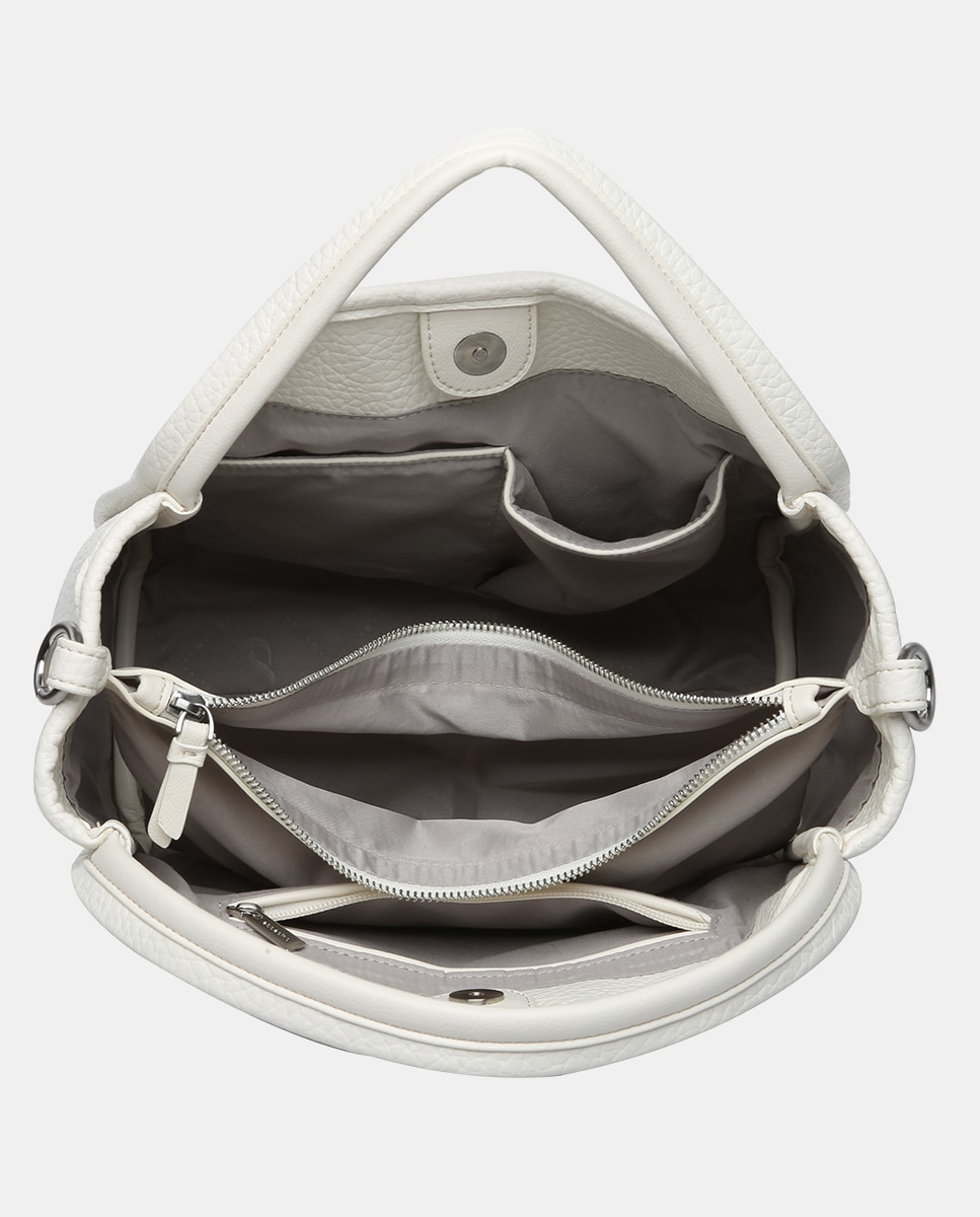 Mala de Mão Oceans Diary em Materiais Reciclados - Bege Bege-6