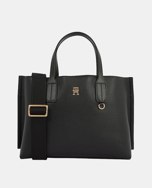 Imagen 0 de Bolso estilo mini tote en color negro