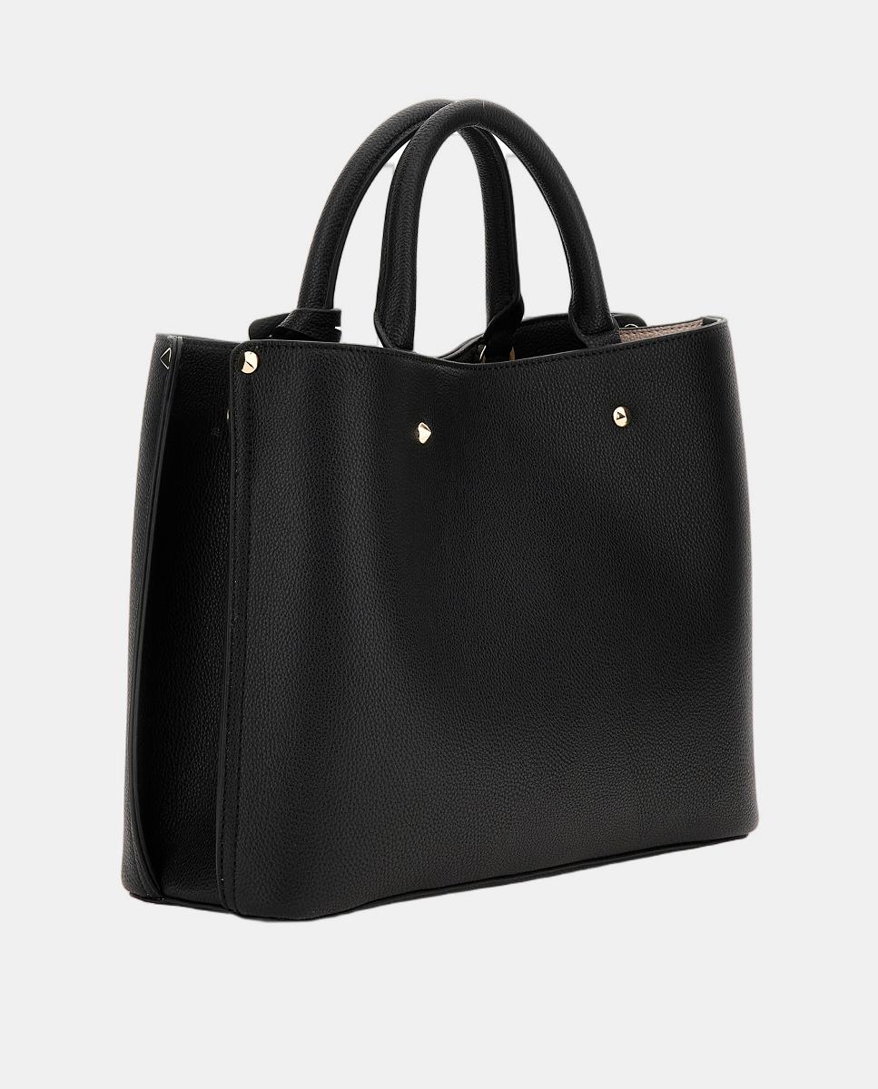 Mala de Mão com Fecho de Correr e Fecho Magnético Preto-5