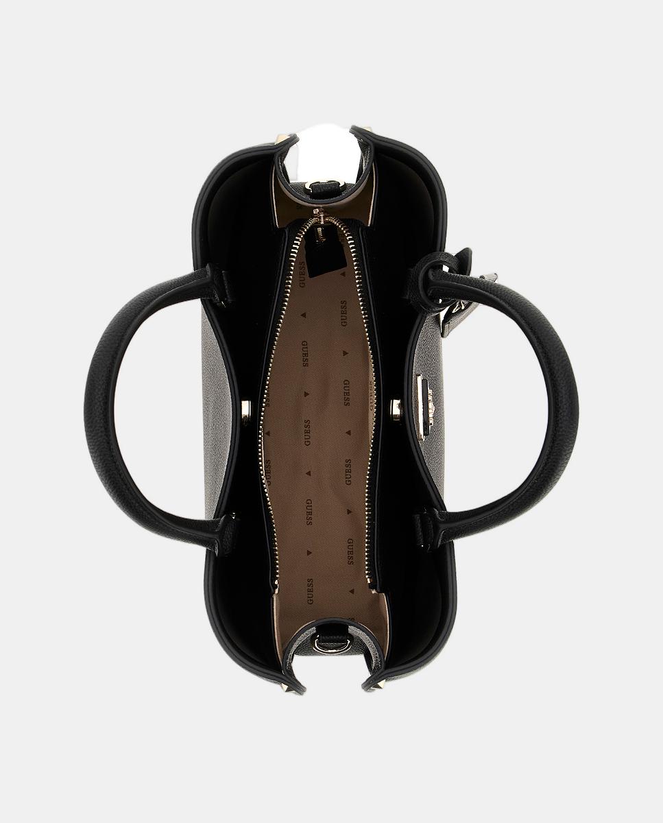 Mala de Mão com Fecho de Correr e Fecho Magnético Preto-6