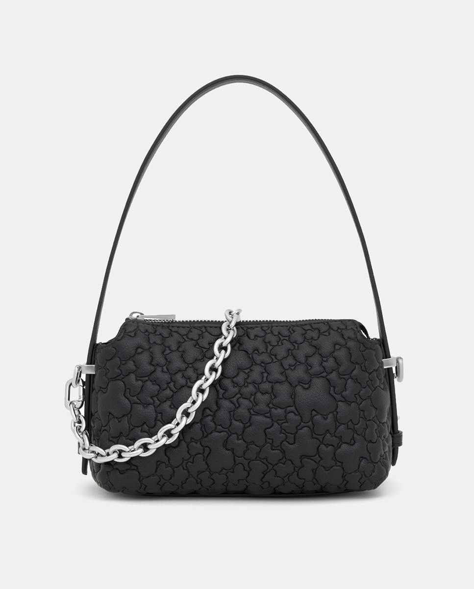 Mala Mini com Fecho de Correr e Alça Dupla Preto-1