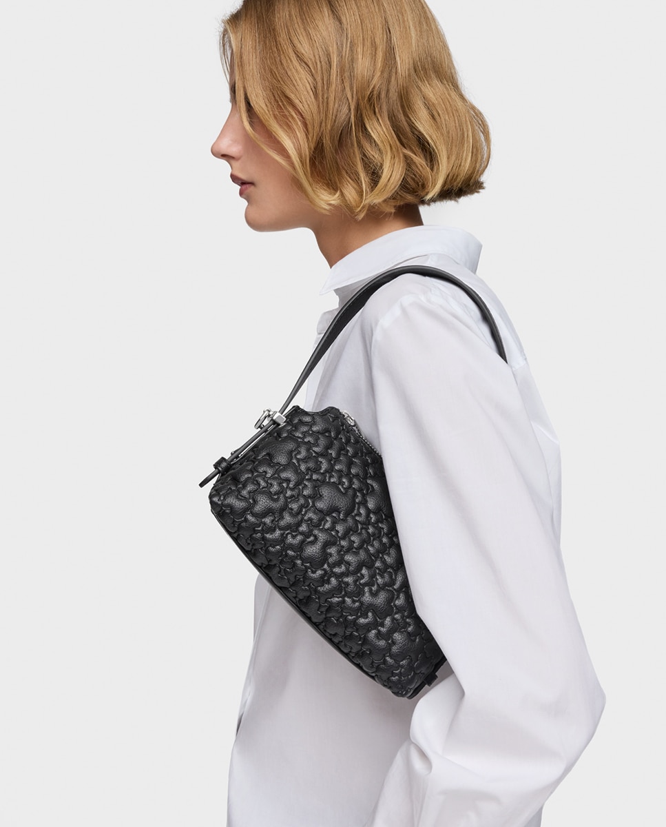 Mala Mini com Fecho de Correr e Alça Dupla Preto-2