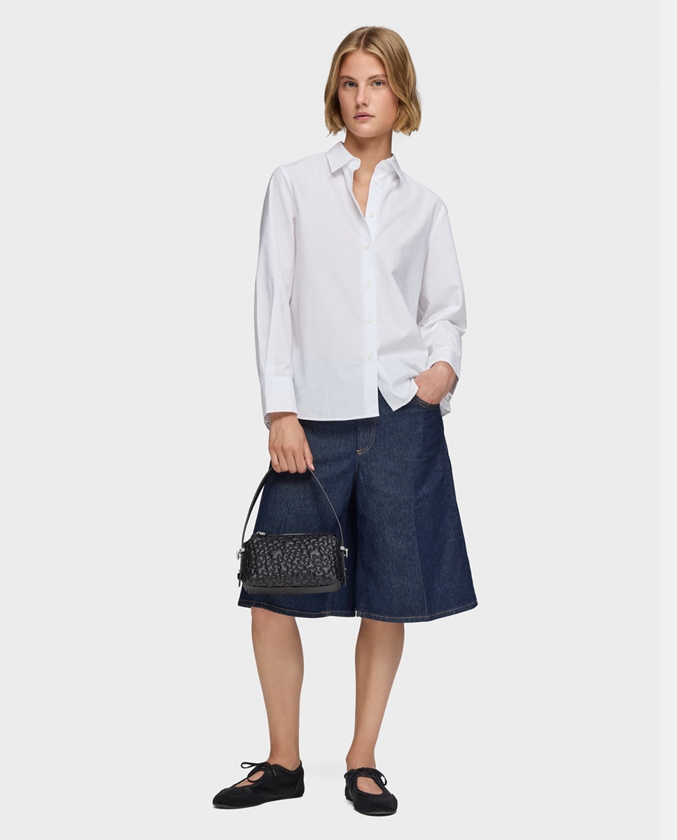 Mala Mini com Fecho de Correr e Alça Dupla Preto-5