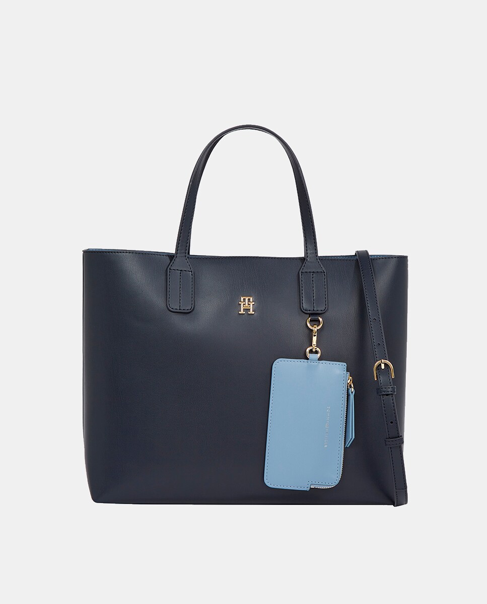 Mala Tipo Satchel com Porta-Moedas Amovível - Azul-Marinho Azul-marinho-1