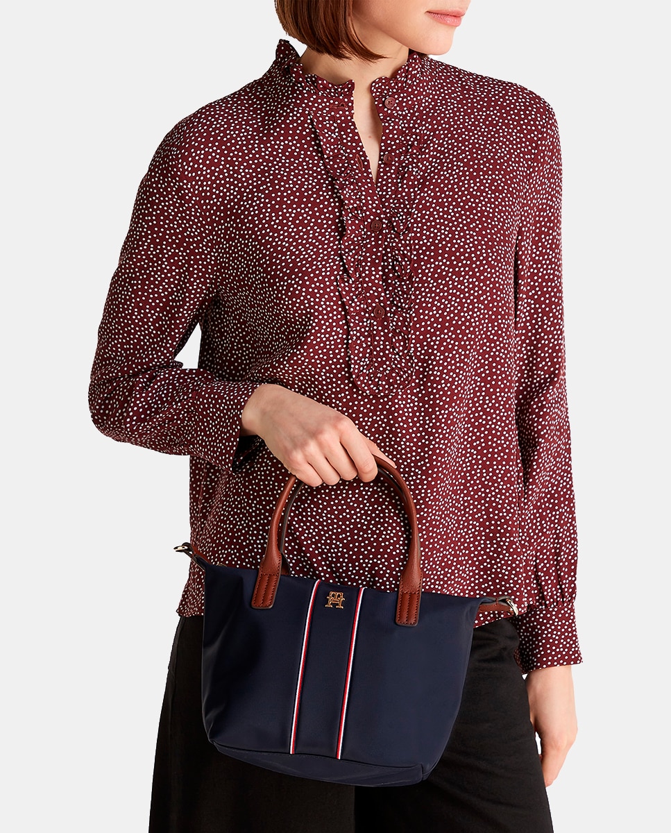 Mala Tipo Tote Mini - Azul-Marinho Azul-marinho-3