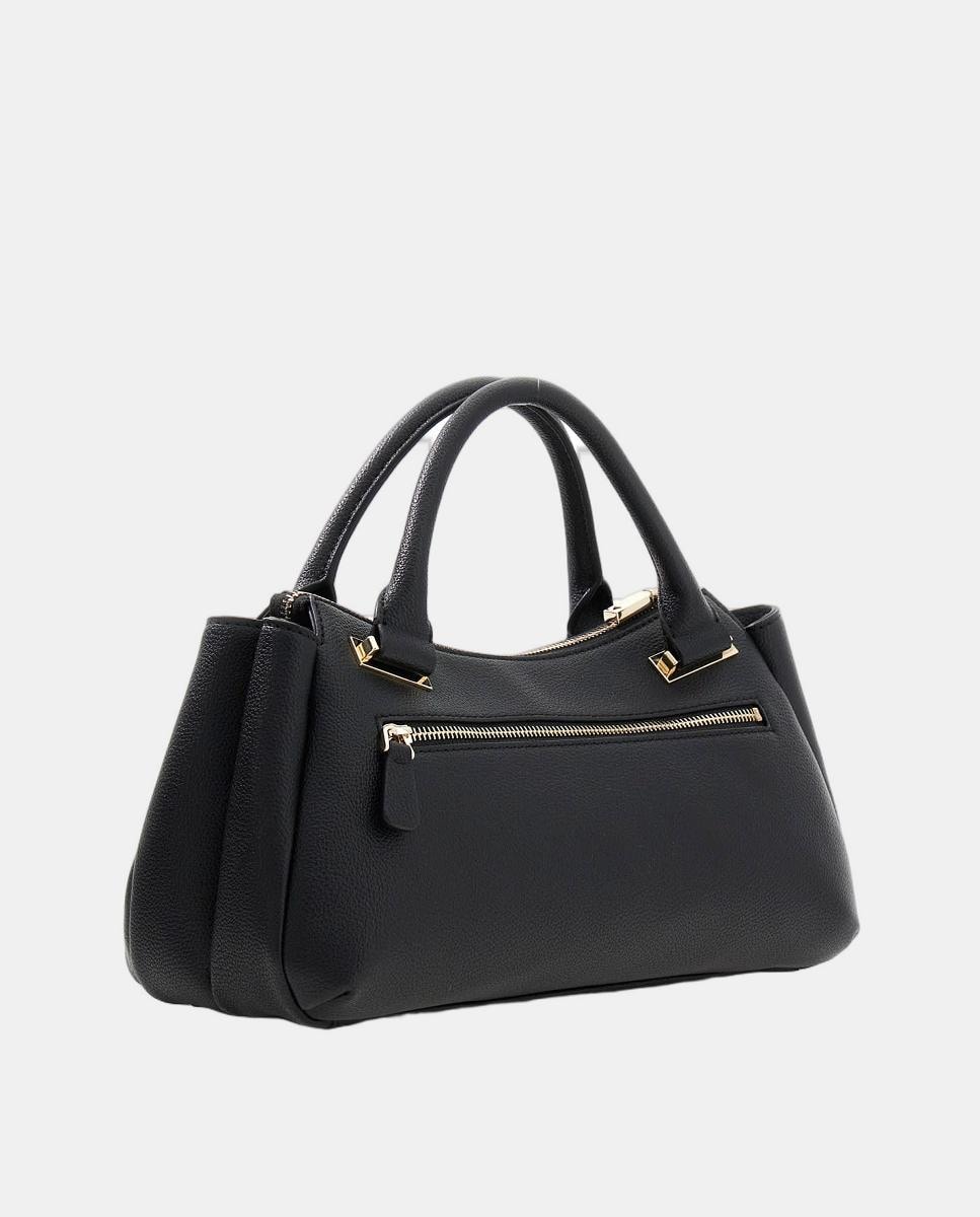 Mala de Ombro com Fecho de Correr Preto-3