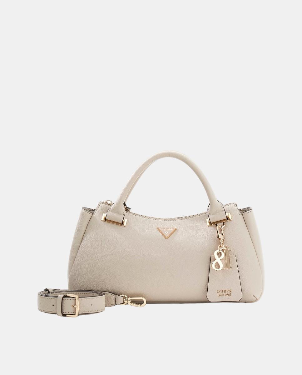 Mala de Ombro com Fecho de Correr Cinzento-claro-3