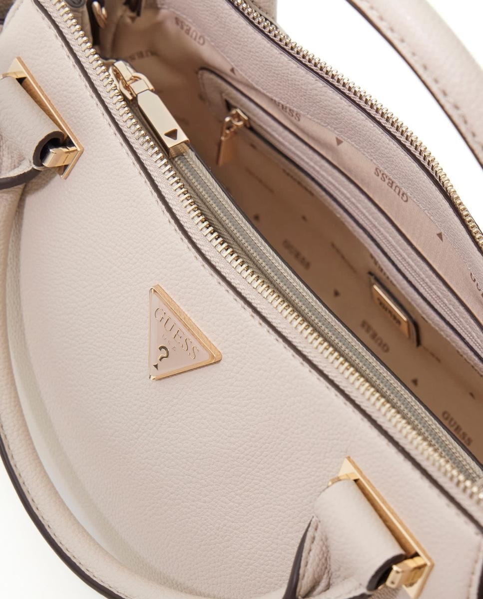 Mala de Ombro com Fecho de Correr Cinzento-claro-4