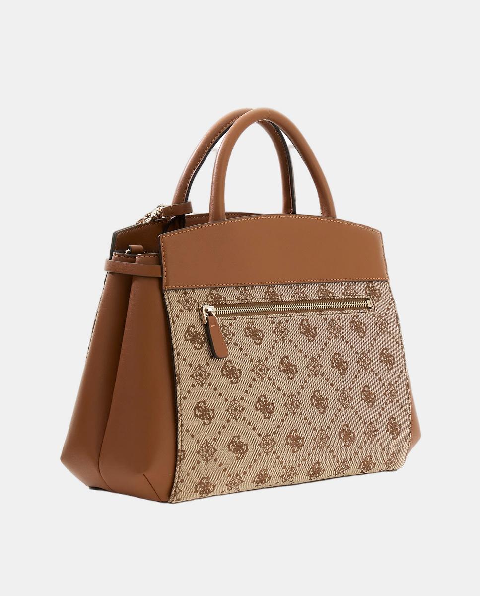 Mala de Mão com Fecho de Correr Castanho-claro-3