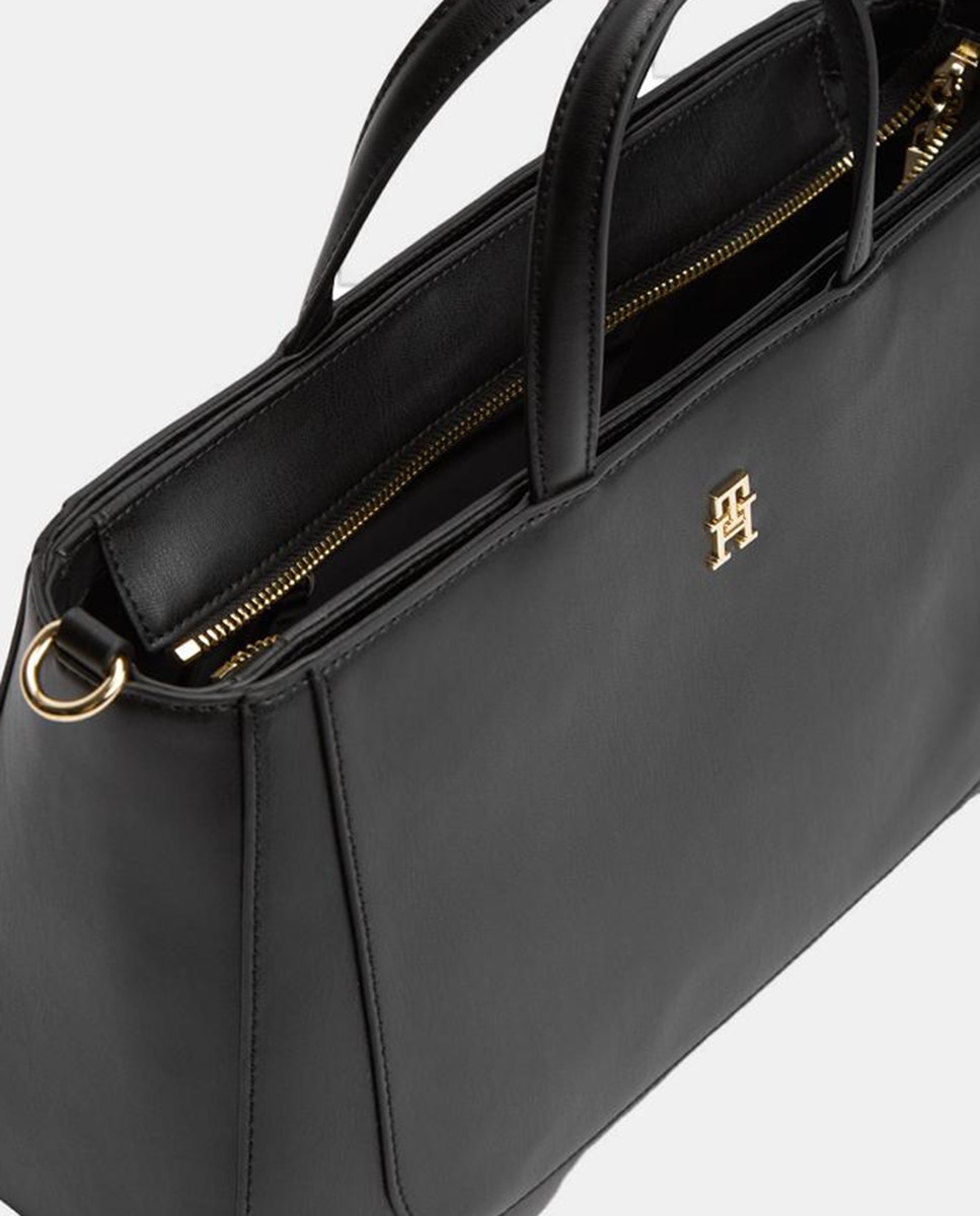 Mala Estilo Satchel - Preto Preto-2