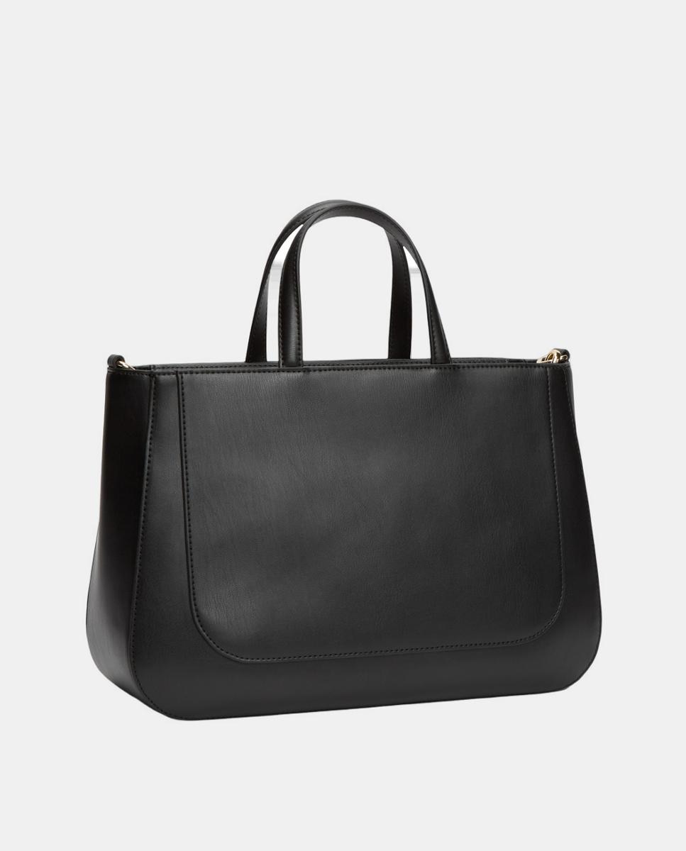 Mala Estilo Satchel - Preto Preto-4