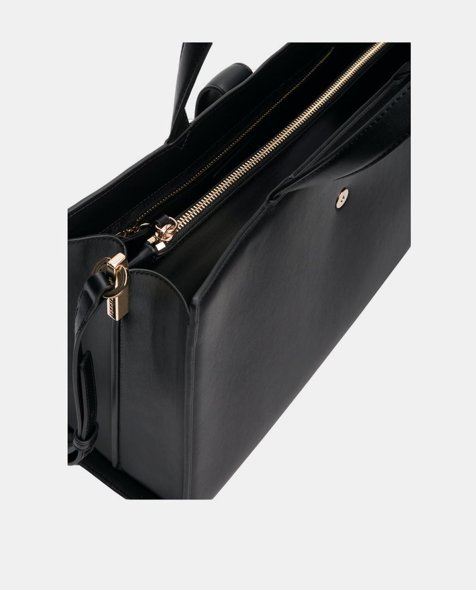 Mala Estilo Satchel - Preto Preto-3