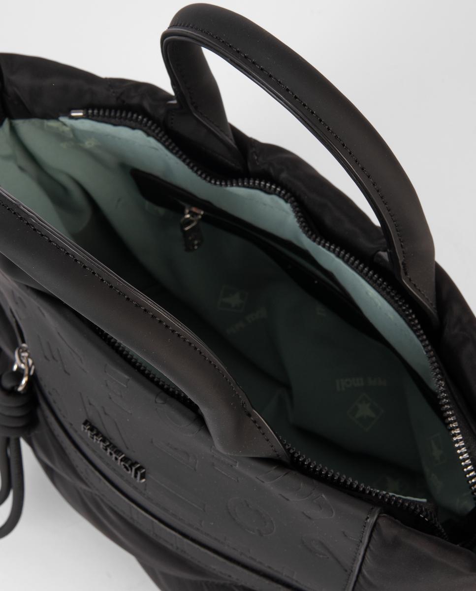 Mala Shopper Média de Nylon Preto-4