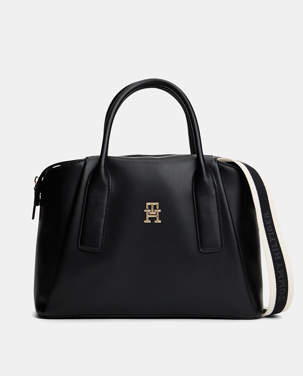 Mala Satchel com Logótipo Preto-1