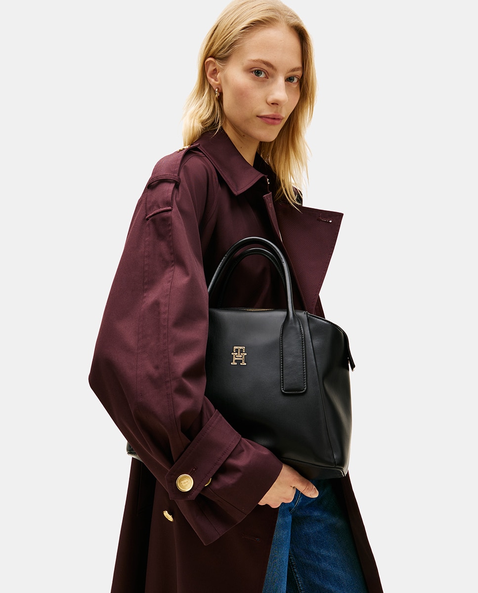 Mala Satchel com Logótipo Preto-2
