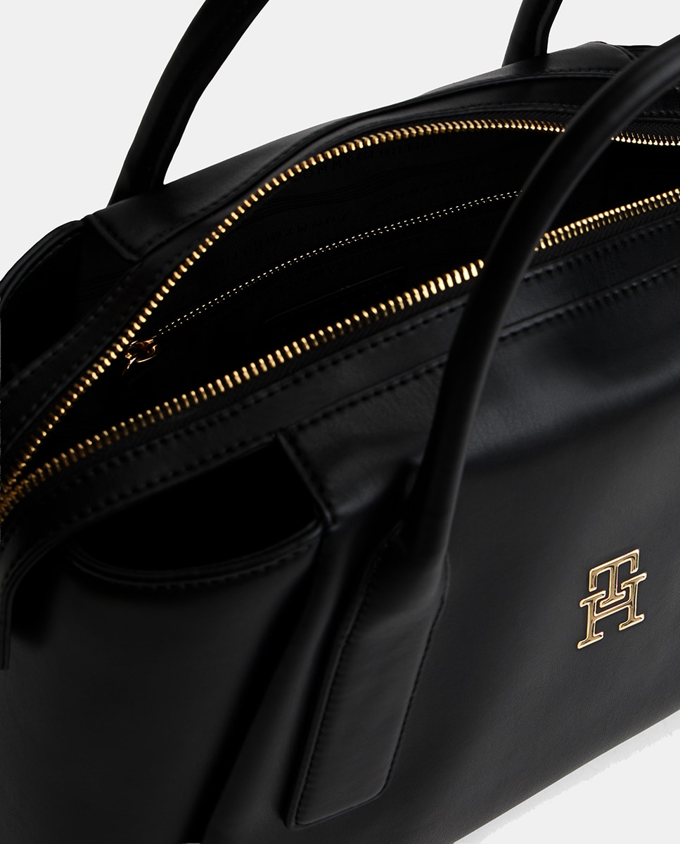 Mala Satchel com Logótipo Preto-3