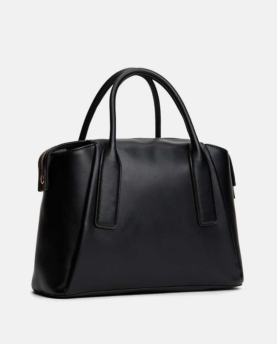 Mala Satchel com Logótipo Preto-5