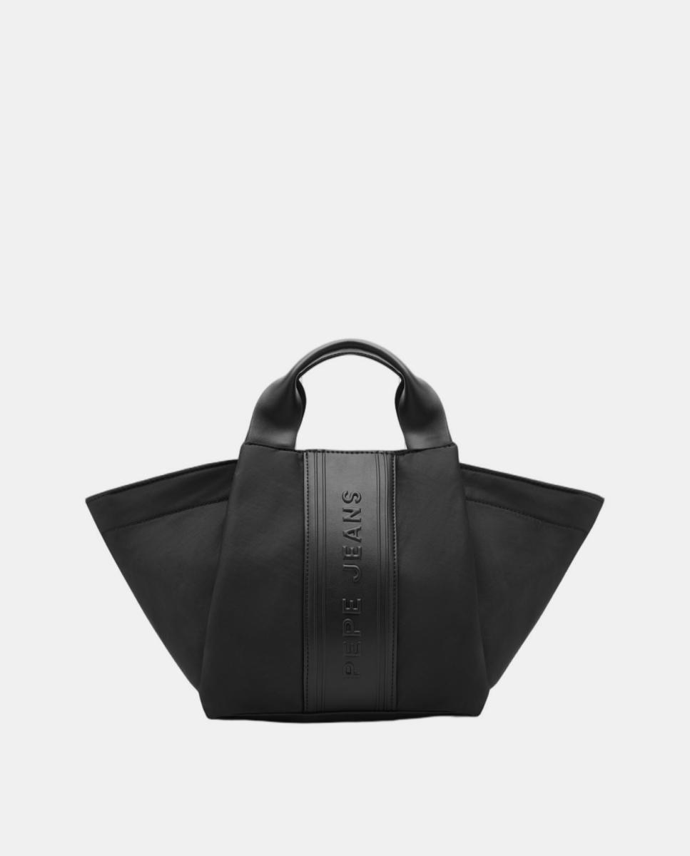 Imagem 0 de Mala Shopper de Alça Dupla com Fita Central com Logótipo da Marca