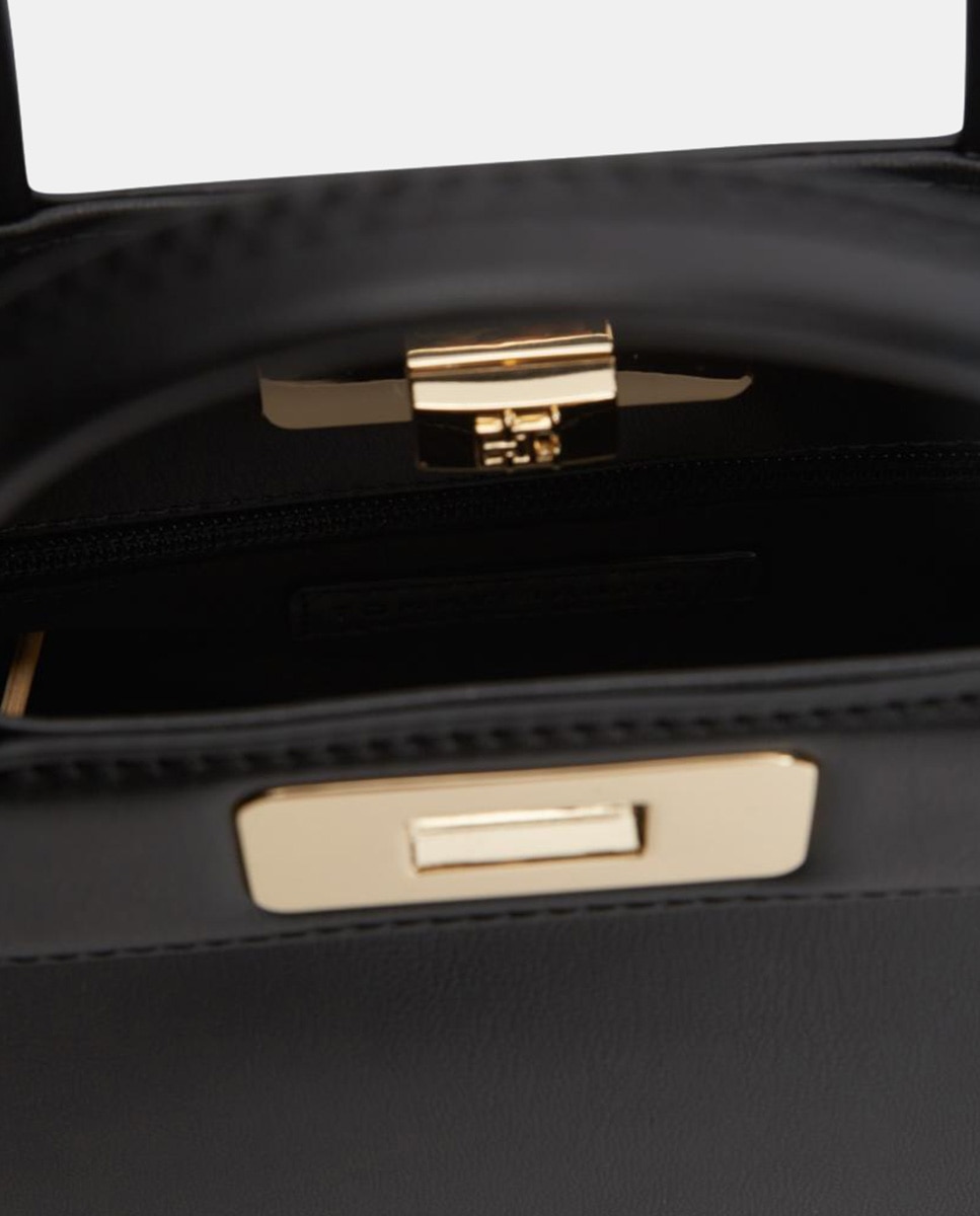 Mala Estilo Mini Satchel Preto-3