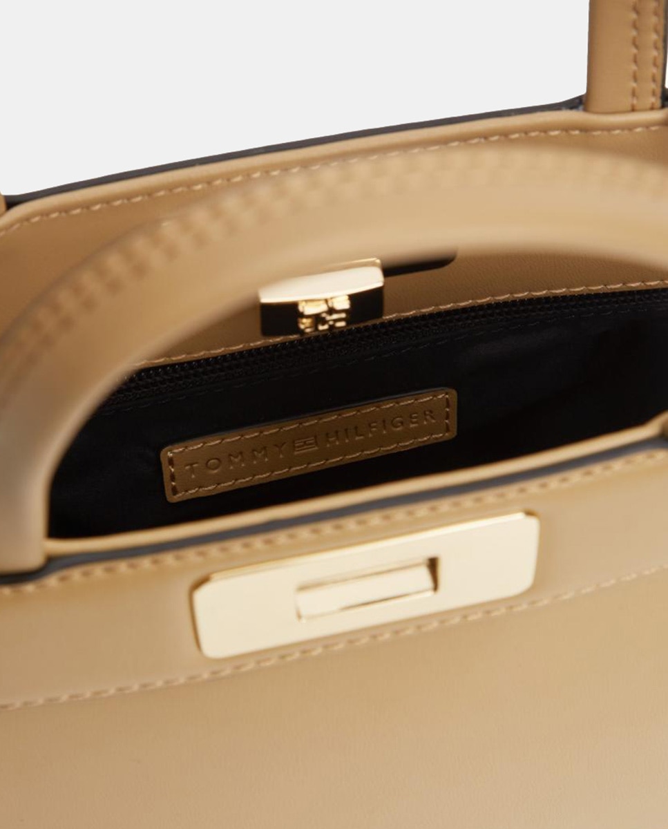 Mala Estilo Mini Satchel Bege-3