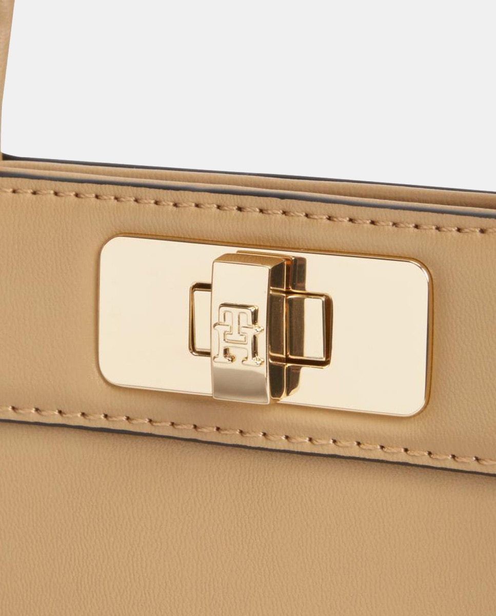 Mala Estilo Mini Satchel Bege-4