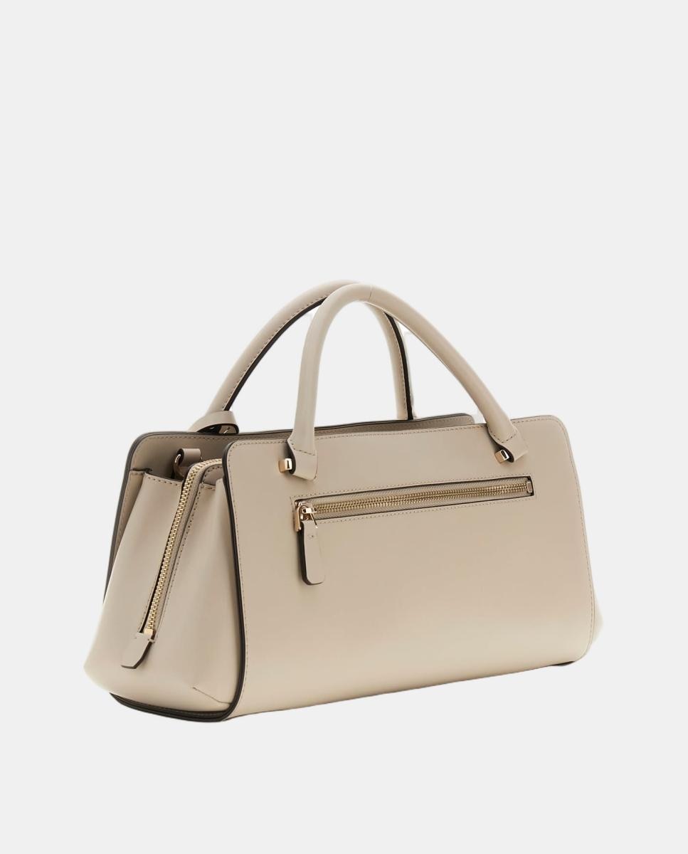 Bolso de mano con cierre cremallera - Guess - Natural Natural-2