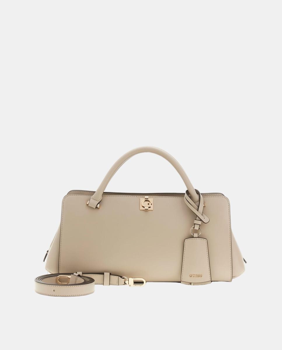 Bolso de mano con cierre cremallera - Guess - Natural Natural-3