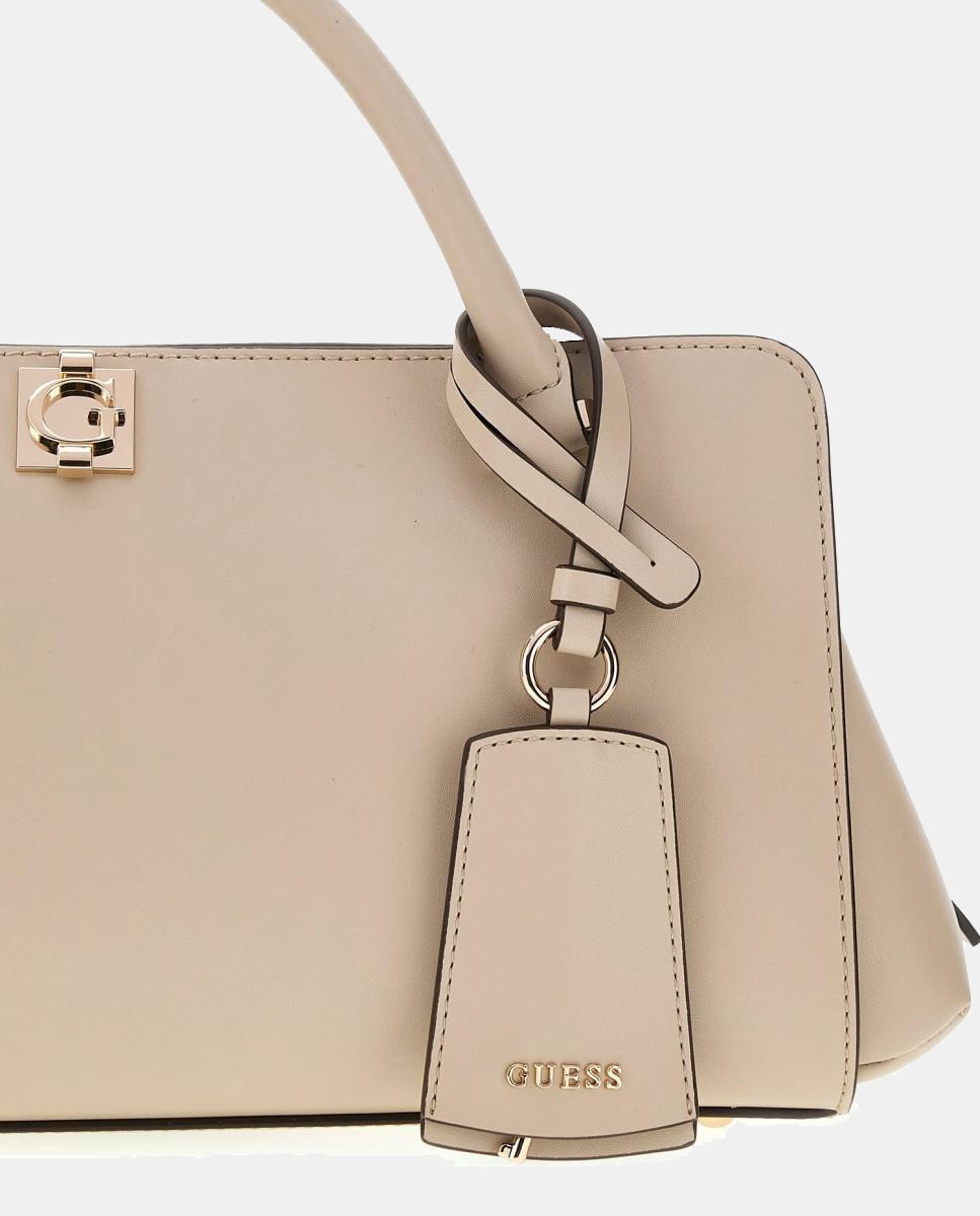 Bolso de mano con cierre cremallera - Guess - Natural Natural-5