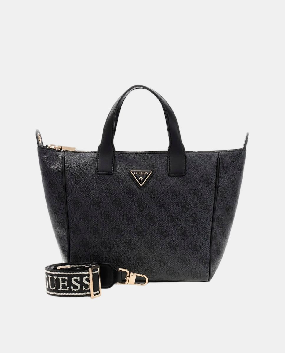 Bolso de hombro con cierre cremallera - Guess - Negro Negro-1