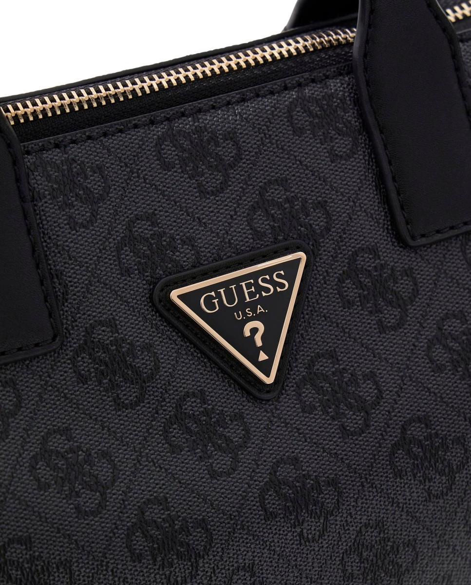 Bolso de hombro con cierre cremallera - Guess - Negro Negro-2