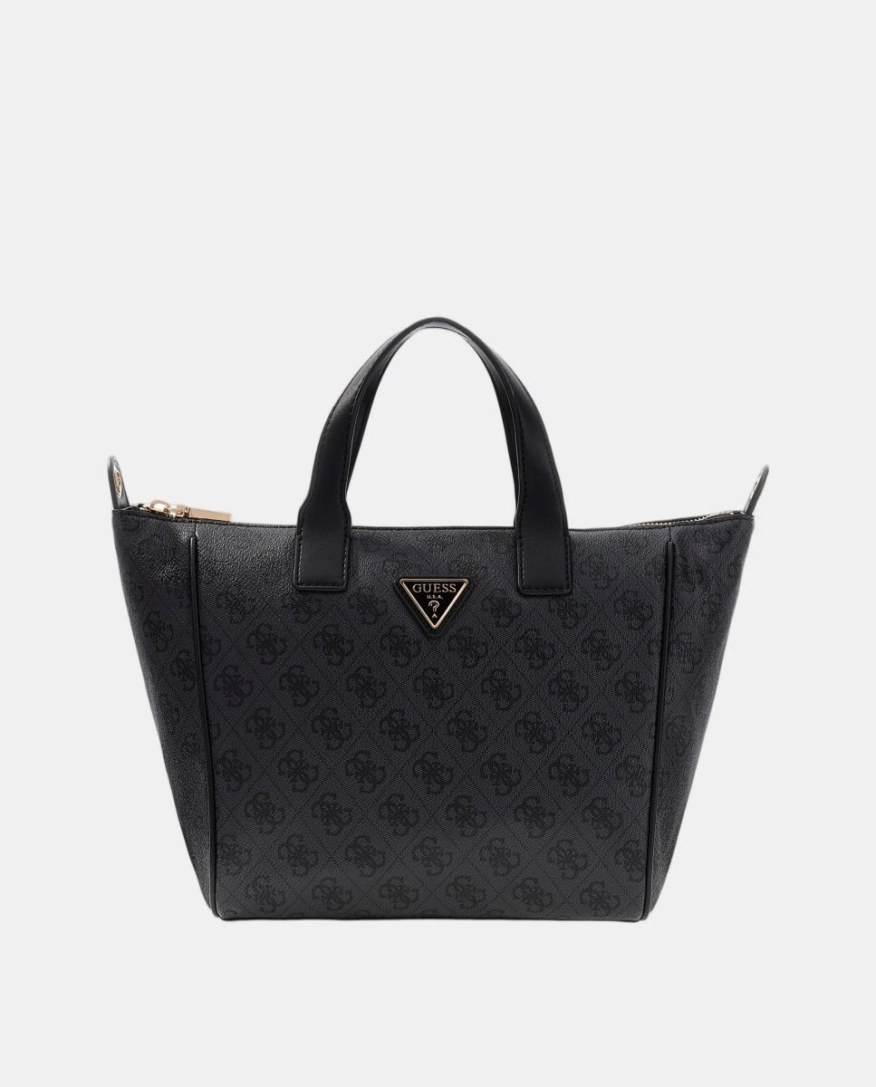 Bolso de hombro con cierre cremallera - Guess - Negro Negro-3