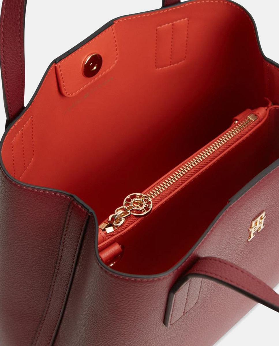 Mala Estilo Mini Satchel Grená-4